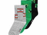 Minecraft 3db-os zokni csomag (23/26,27/30)