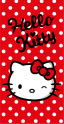 Hello Kitty mintás törölköző