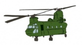 Matrica ovisjel helikopter (4x4cm)