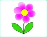 Matrica ovisjel virág (4x4cm)