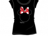 Minnie egeres női póló fekete színben (XL)