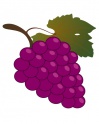 Vasalható ovisjel szőlő (4x4cm)