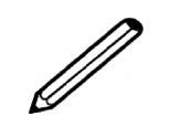 Matrica ovisjel ceruza (2x2cm)